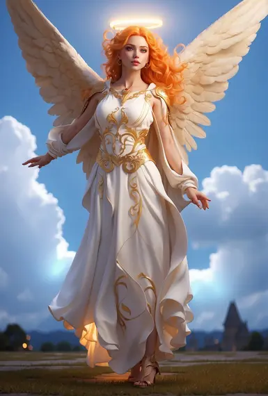 Mythic female angel transformation 3