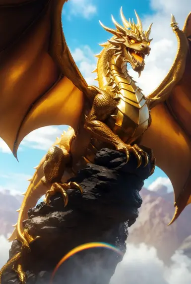Mythic gold dragon transformation 2