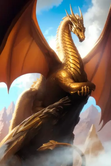 Mythic gold dragon transformation 1