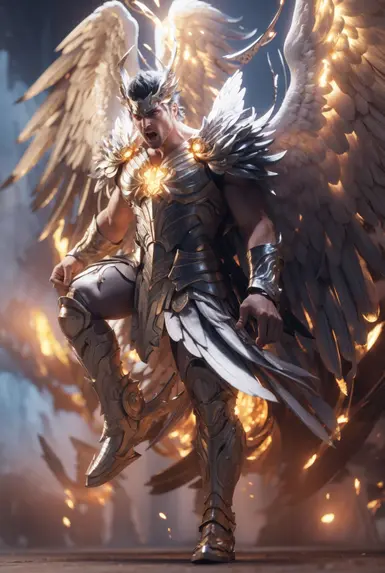 Mythic male angel transformation  2