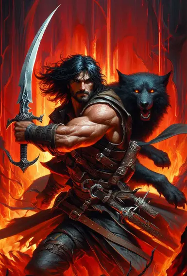 MC Human ElvenCurvedBlade 6SylvanS+1Rowdy+1Monk+2Paladin+10EK