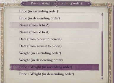 OUTDATED - Weight Value Sorting