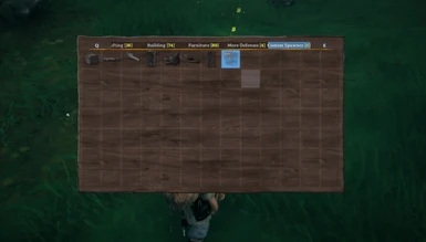 Custom spawners Crafting tab with the totems