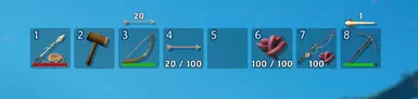 Ammo and bait icon and amount