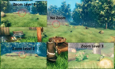 Zoom Level Comparison Without Vignette Postprocessing Effect