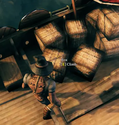 Box climb for encumbered vikings