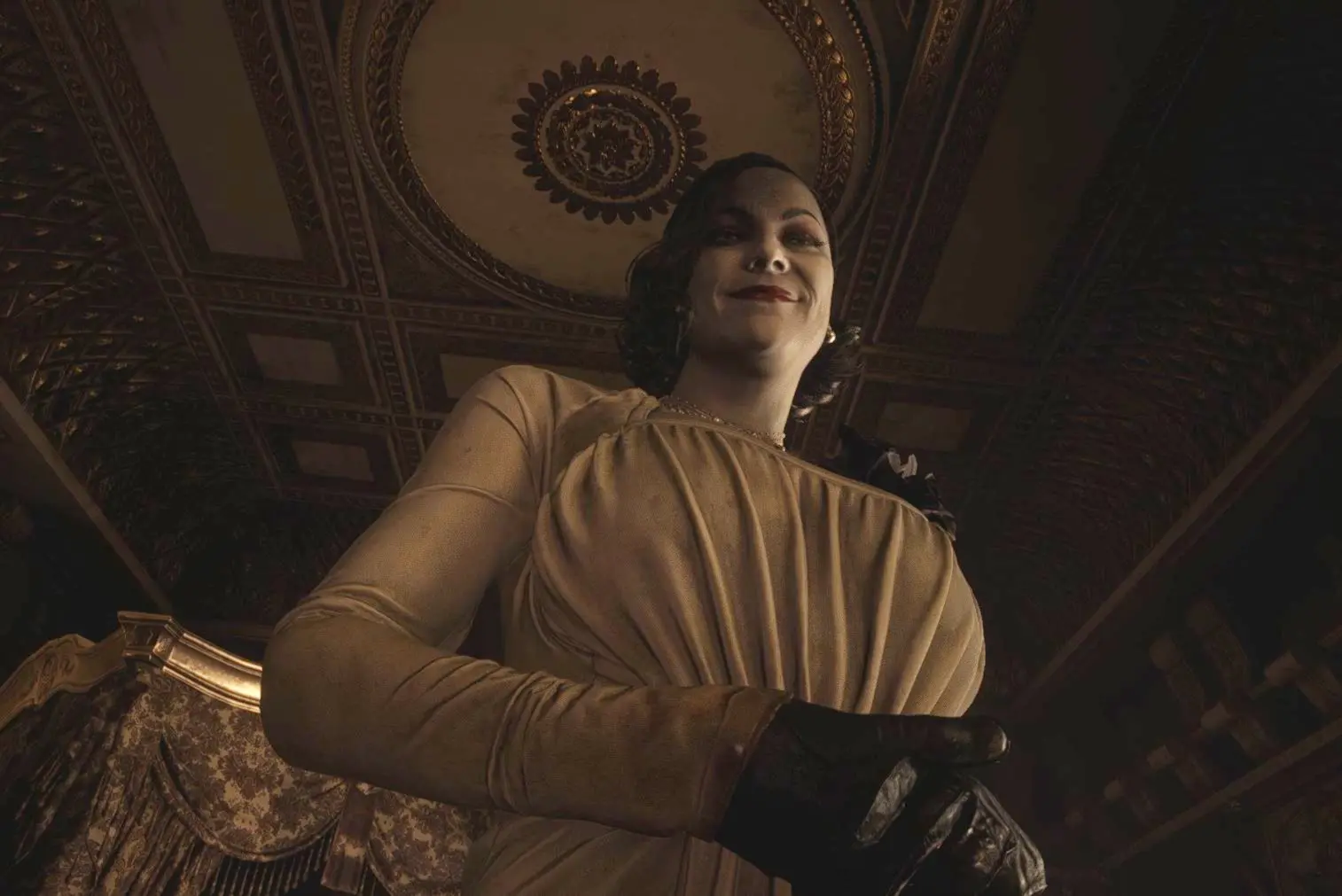 The resetting lady. Леди Димитреску без шляпы. Шляпа леди Димитреску. Альсина Димитреску без шляпы. Resident Evil Village леди Димитреску модель.