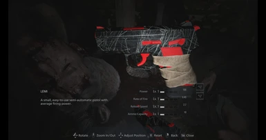 Black and Red starting pistol