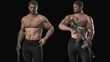 Shirtless Chris Redfield (Gold Edition)