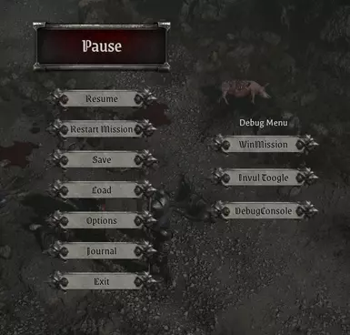unlock debug menu