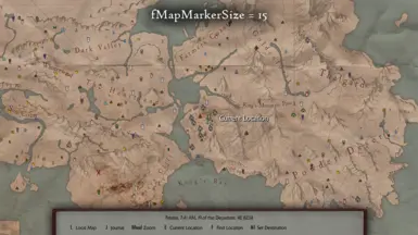 Map Menu - smaller map markers