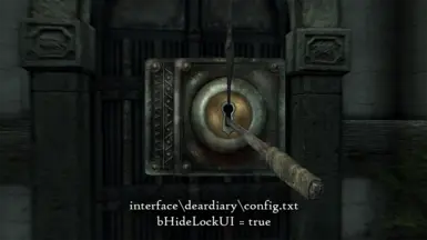 Hidden lockpicking UI