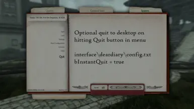 System Menu - optional instant quit to desktop