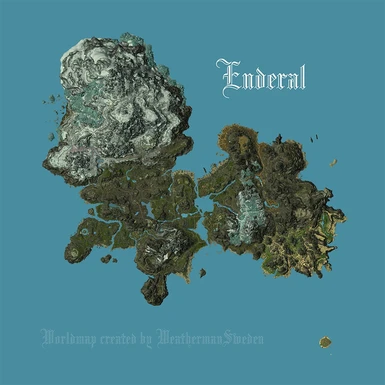 Enderal Topographic 3D Map