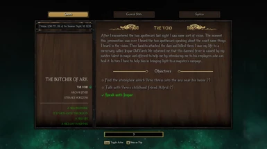 Journal from main Dragonbreaker UI mod, with original Enderal font