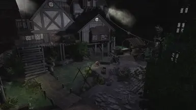 The beige house is a residential barrack