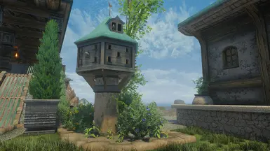 1.1 - Sun Temple Birdhouse Optional Copper Roof Variant
