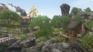 They're very nice buildings! (Seriously, the cabin is so cute!)