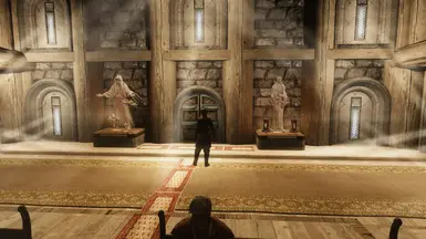 Resolved clipping and adjusted lighting in the temple with emittance