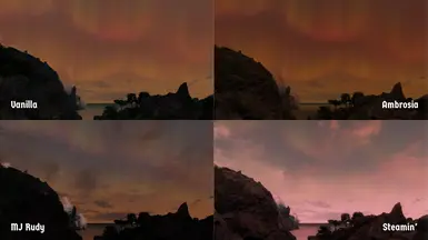 Riverville, Emerging Colourful Aurora, Sunset