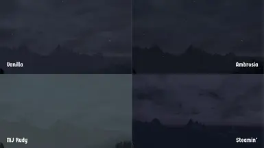 Crystal Forest, Overcast/Light Snow, Dusk
