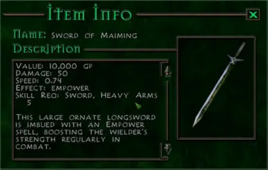 Sword of Maiming