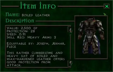 Available early, fully useable armor-suits.