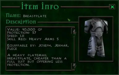 Suit-armor now entirely balanced and useable!