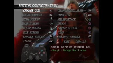DMC3SE HD PS2 PS3 PS4 and X360 Button Prompts Mod