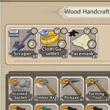 Craftable rare tools