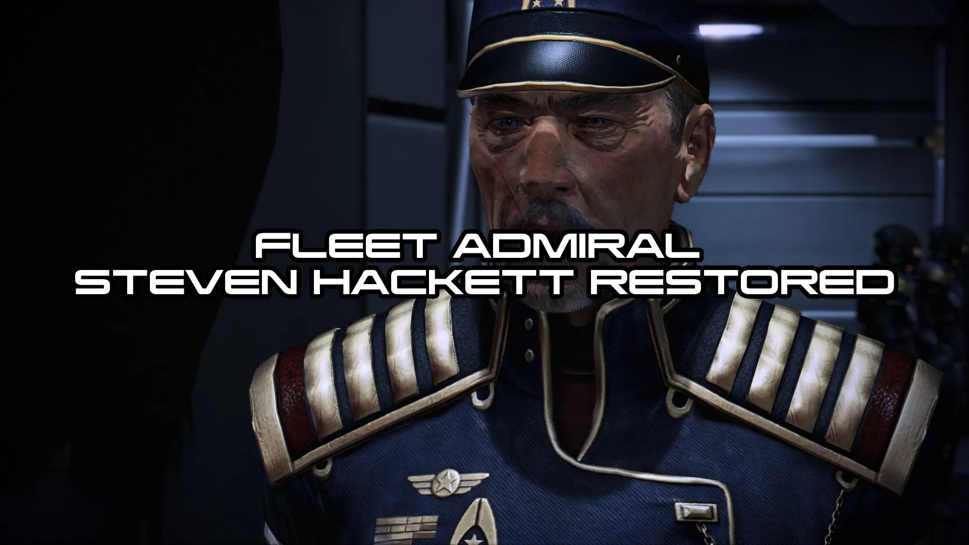 Fleet Admiral Steven Hackett Restored At Mass Effect Legendary Edition Nexus Mods And Community 