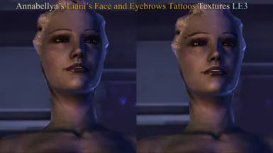 LE3 Default Face with new Eyebrows Tattoos