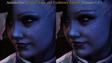 LE3 Default Face with new Eyebrows Tattoos