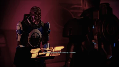 The Blue Suns recruiter hits on MaleShep