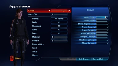 Outfit Selection Menu