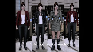 Morning's Outfits for Femshep LE2