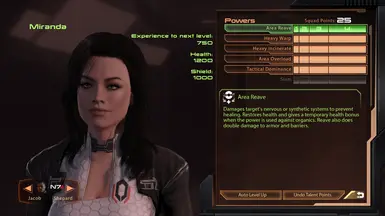 LE2 Miranda Improved Codename Vixen