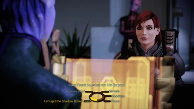 (OPTIONAL) LotSB: The dialogue prompt to start going after Shadow Broker appears once the intel was read by Shepard.