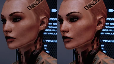 Face retexture 4 - before & after