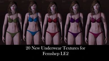 Morning's Underwear Retextures for Femshep LE2