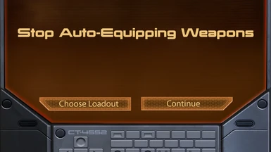 Stop Auto-Equipping Weapons