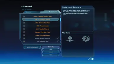 Collection Assignment Tweaks At Mass Effect Legendary Edition Nexus 