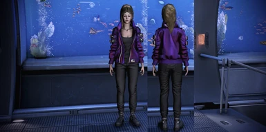 Cyberpunk Outfit Purple