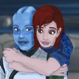 Femshep and Liara