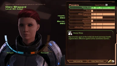 ME2 FemShep Paragon - Lv 30 Adept - All squadmates Loyal - Omega 4 Relay left OR Game Completed