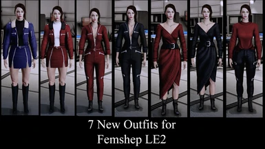 Morning's Outfits for Femshep LE2 PT3