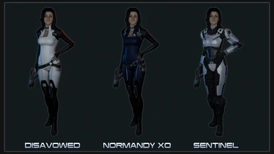 Overview of all texture replacements - please note that Normandy XO & Sentinel (Alliance Armor) are accessible only through Miranda Mod (LE)