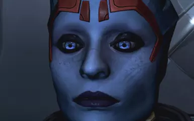 Updated Blue Eyes w/ makeup and scars from my Justicar Samara mod (LE2)