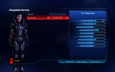 ME3LE Full set armors without helmets