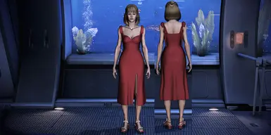Heart Midi Red Dress